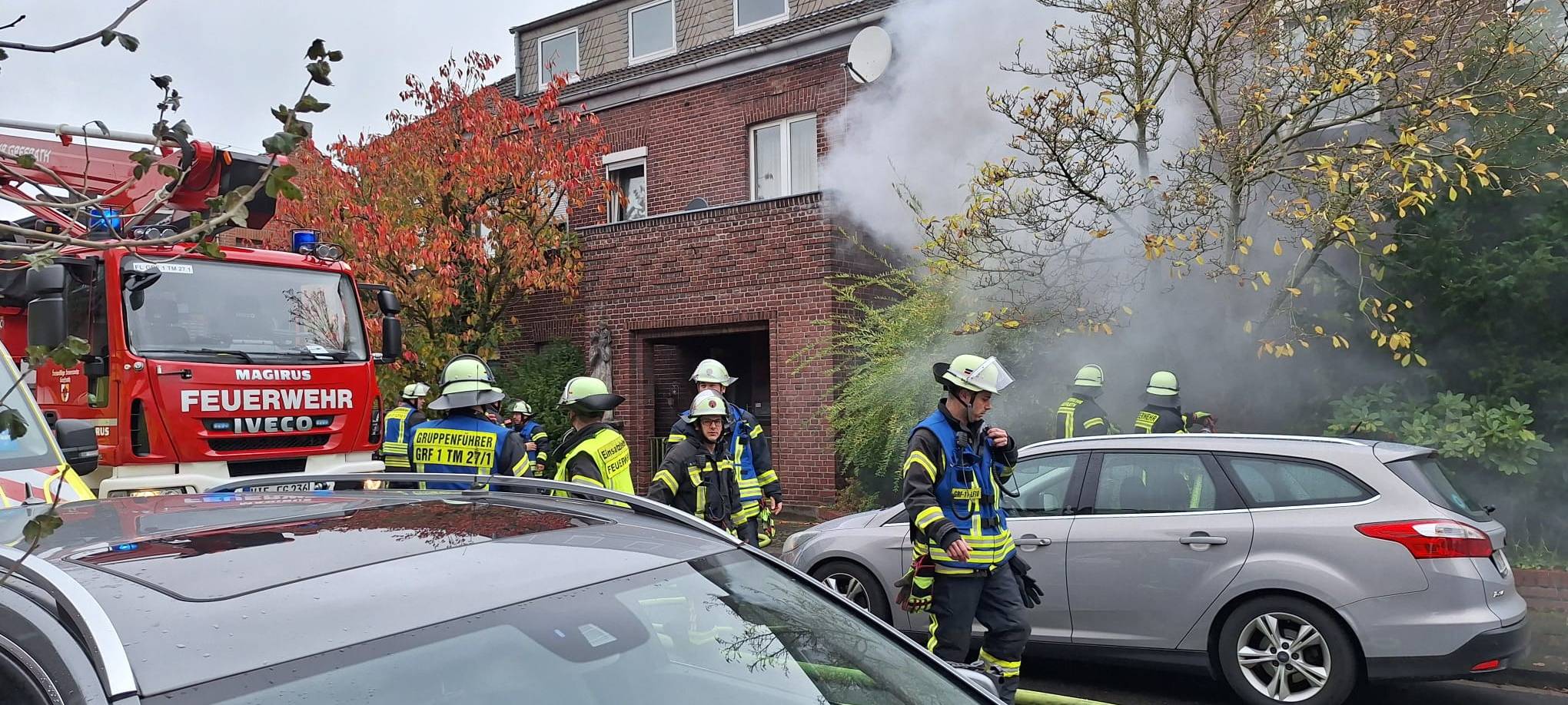 Brand in Grefrath-Oedt