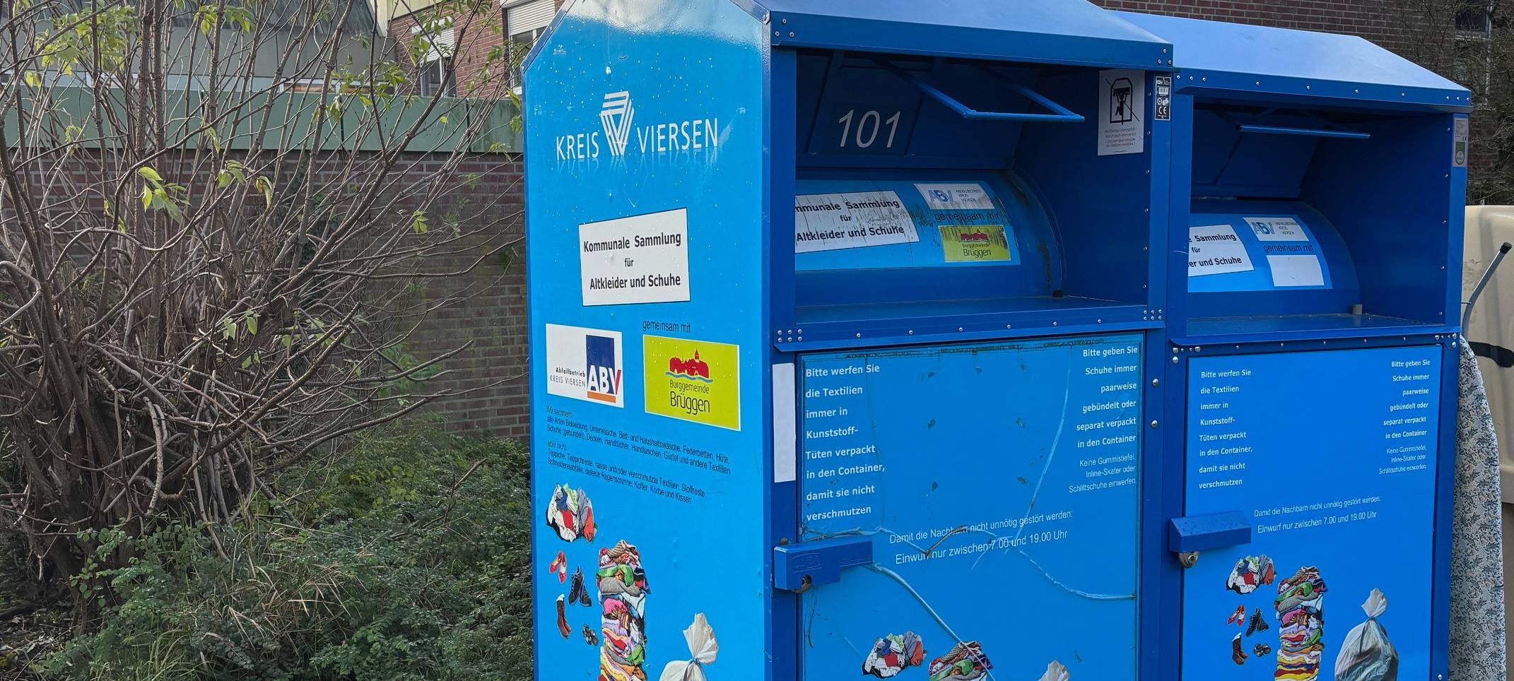 Neue Altkleidercontainer in Nettetal