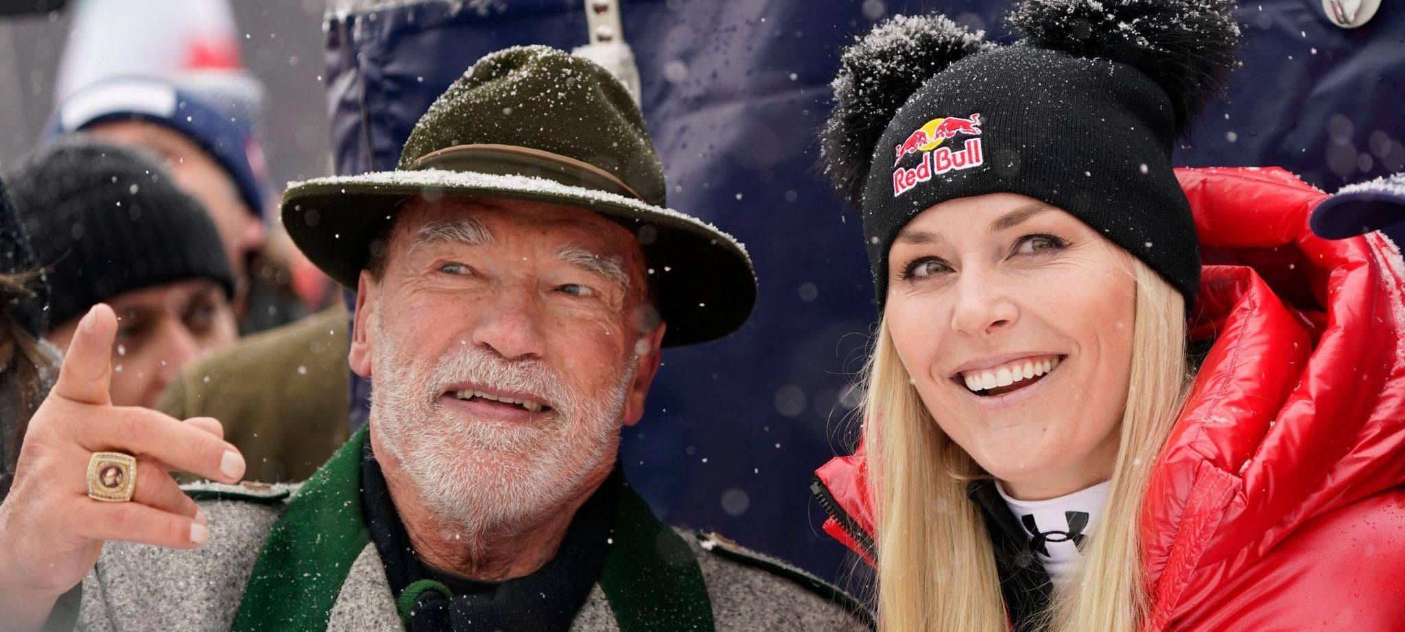 Arnold Schwarzenegger und Lindsey Vonn