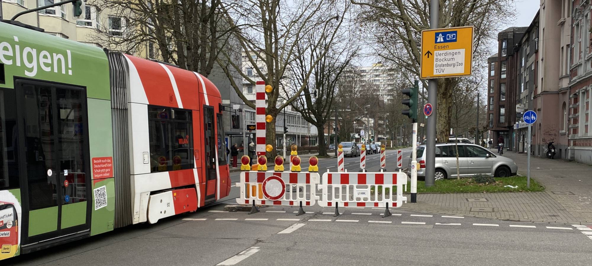 Krefeld: Freie Fahrt auf Uerdinger Straße