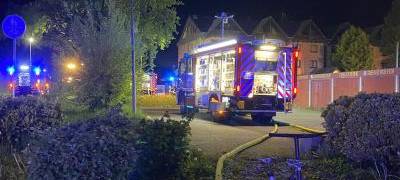 Brand im leerstehenden Sporthotel in Grefrath