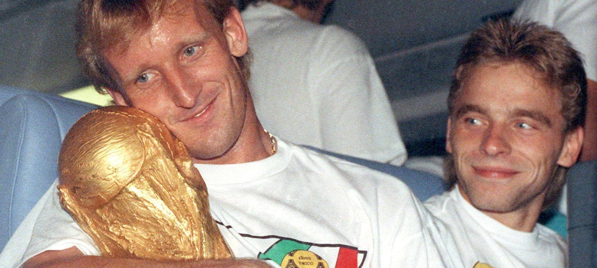 Andreas Brehme (l) und Thomas Häßler