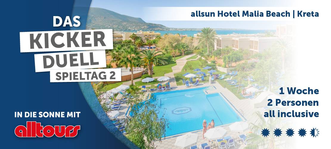 Das Kicker Duell - in die Sonne mit alltours