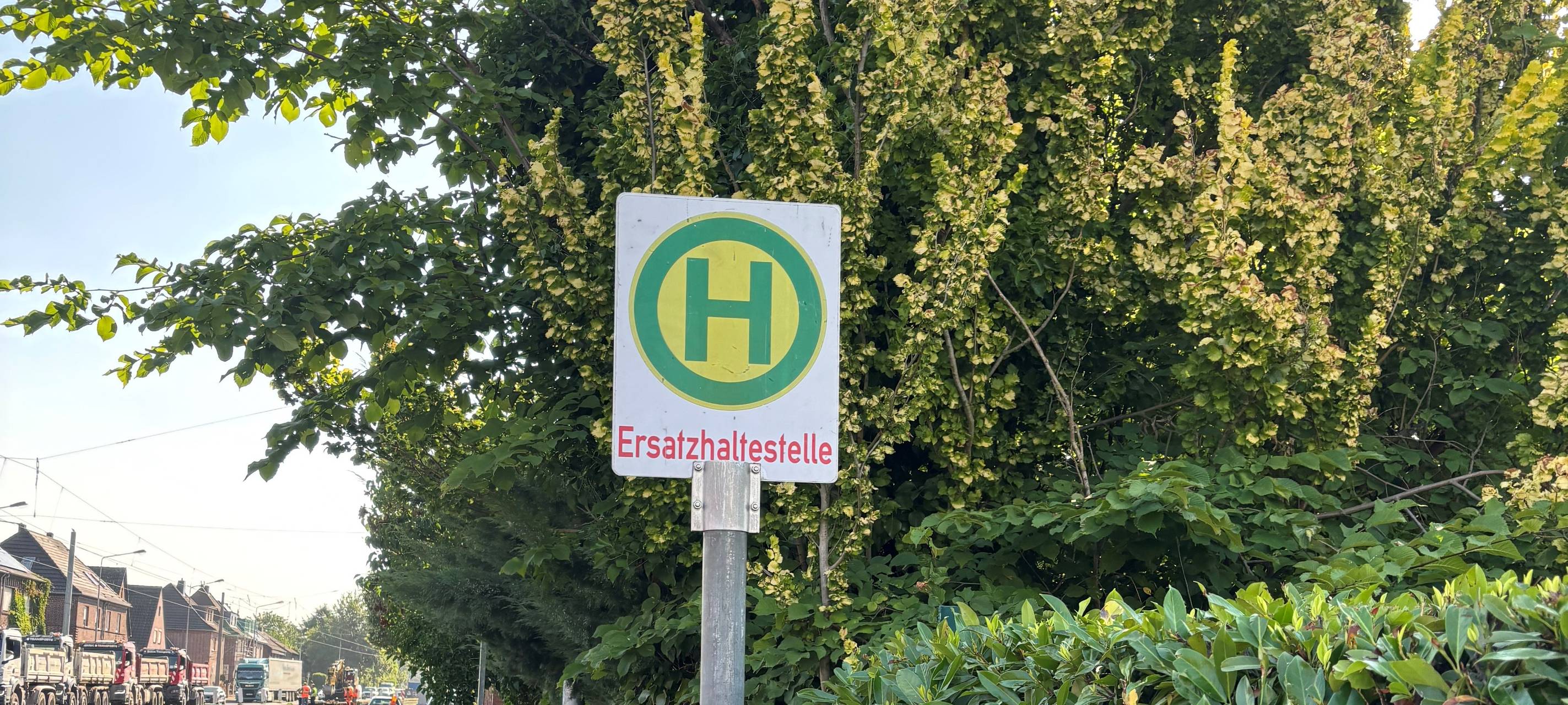Statt Straßenbahn Busse zwischen Krefeld und St. Tönis
