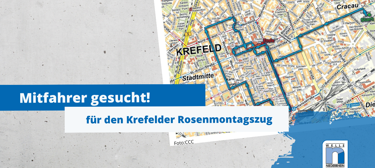 Seid dabei! Krefelder Rosenmontagszug mit Welle Niederrhein
