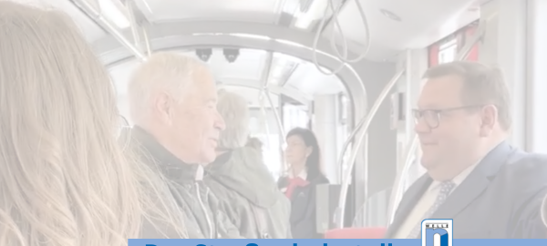 In der Straßenbahn mit Frank Meyer und Dieter Pützhofen