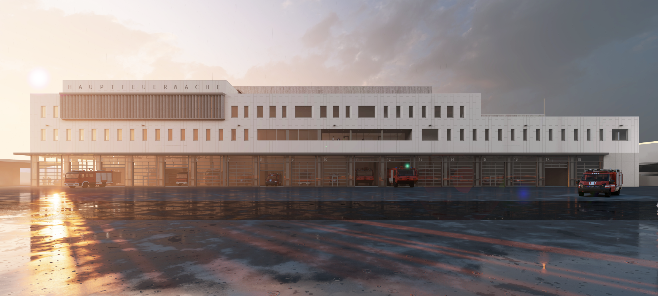 Neue Feuerwache am Düsseldorfer Flughafen