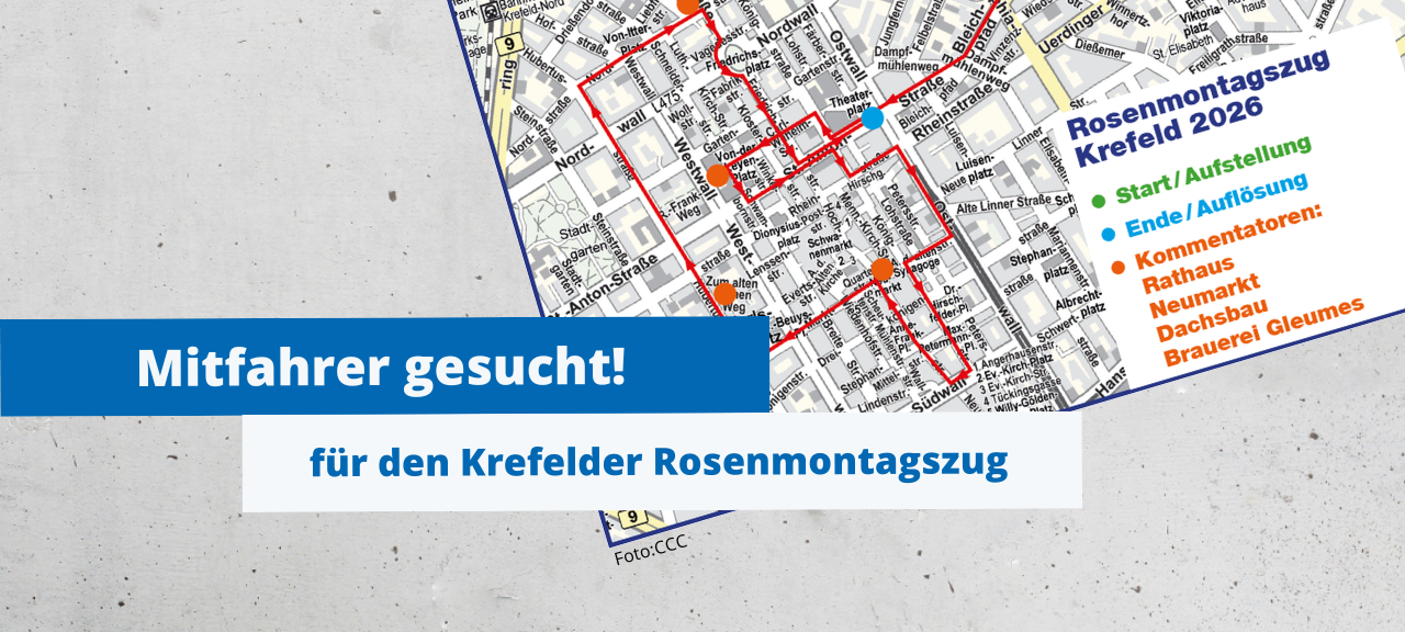 Seid dabei! Krefelder Rosenmontagszug mit Welle Niederrhein