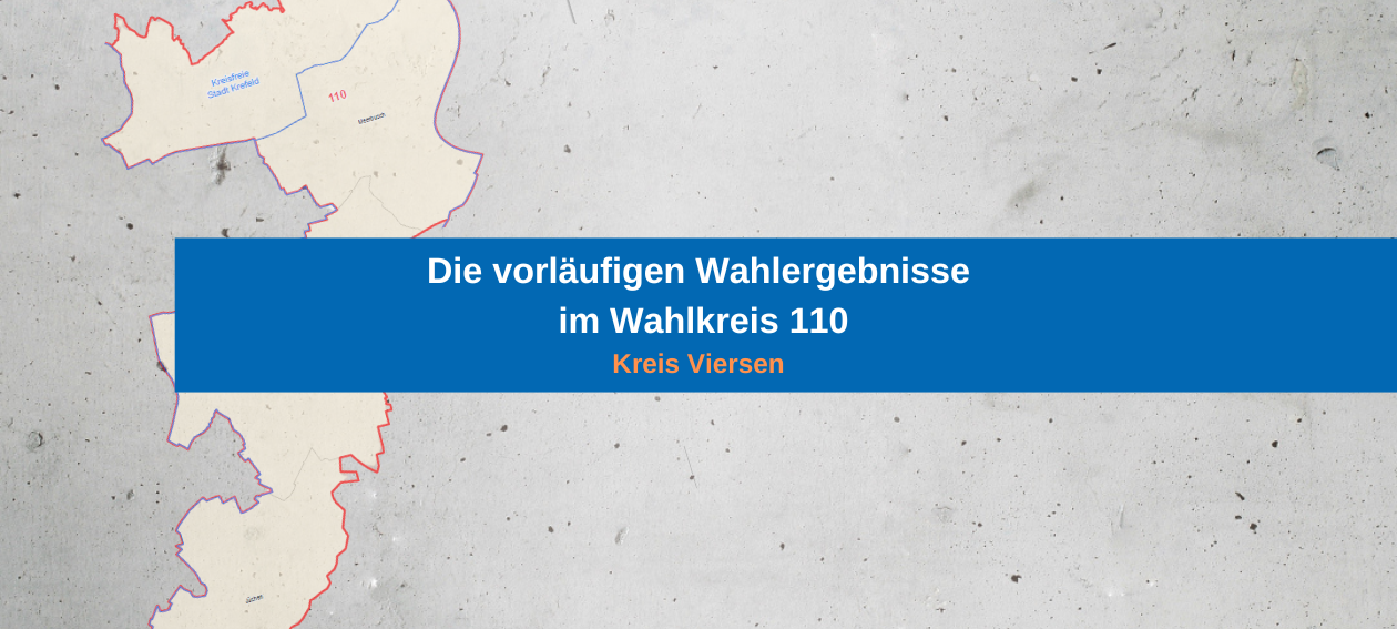 Die Ergebnisse aus dem Wahlkreis 110