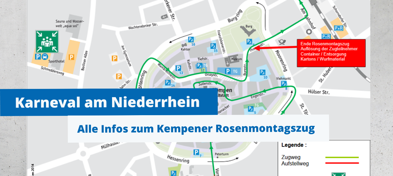 Der Rosenmontagszug in Kempen - Feiern, Lachen, Jeck sein!
