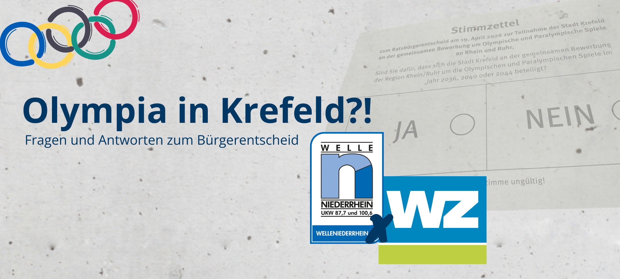 Olympia in Krefeld: Infoabend am 25. März