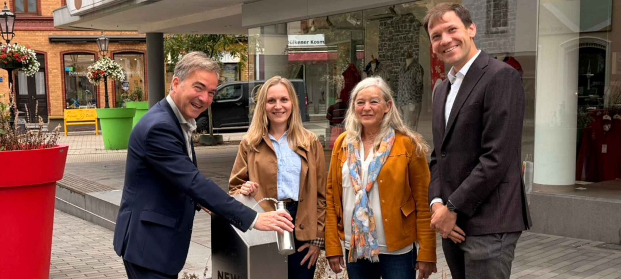 Neuer Trinkwasserbrunnen in Dülkener Innenstadt