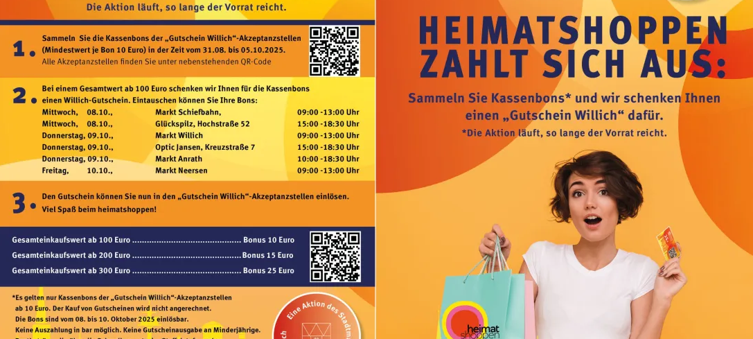 Heimatshoppen in Willich startet